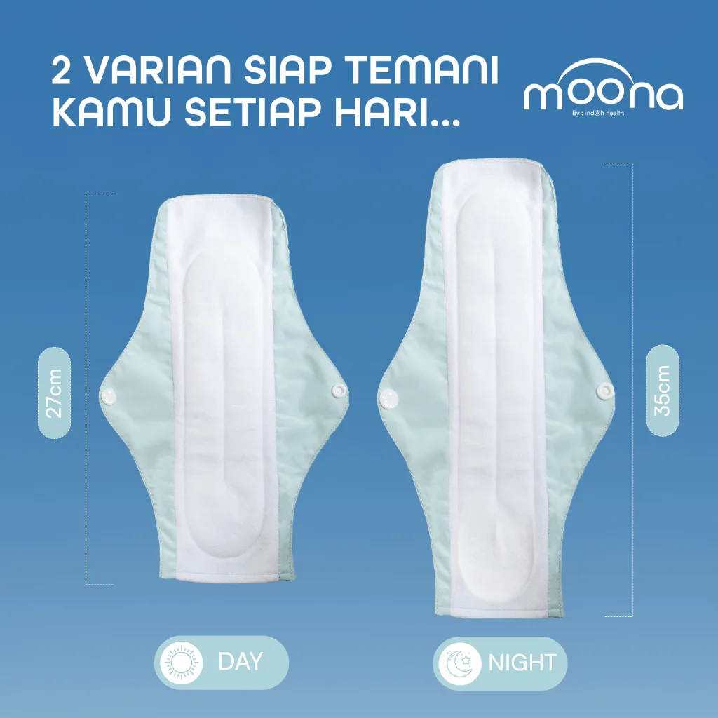 Moona Pembalut Kain Wanita Cuci Ulang Washable Menspad