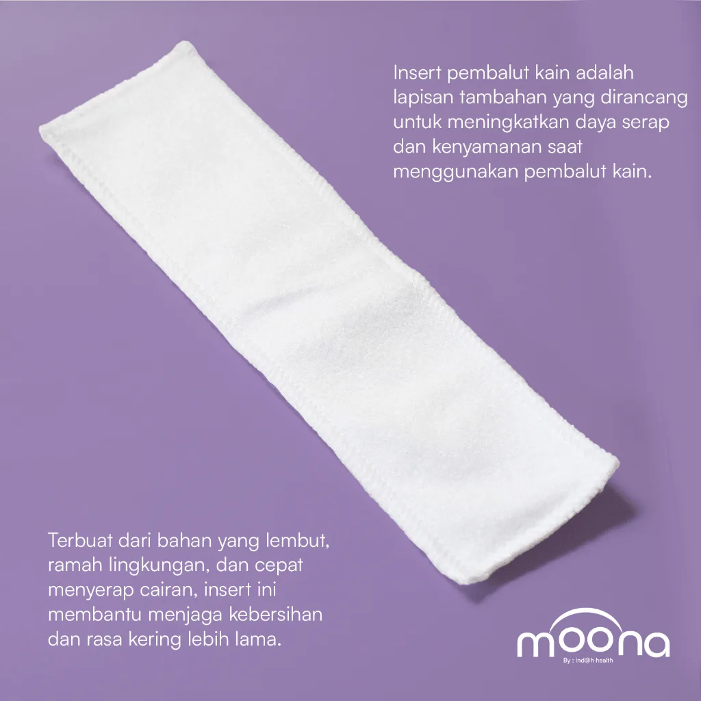 Moona Insert Pembalut Kain Tambahan Daya Tampung Pembalut Kain Insert
