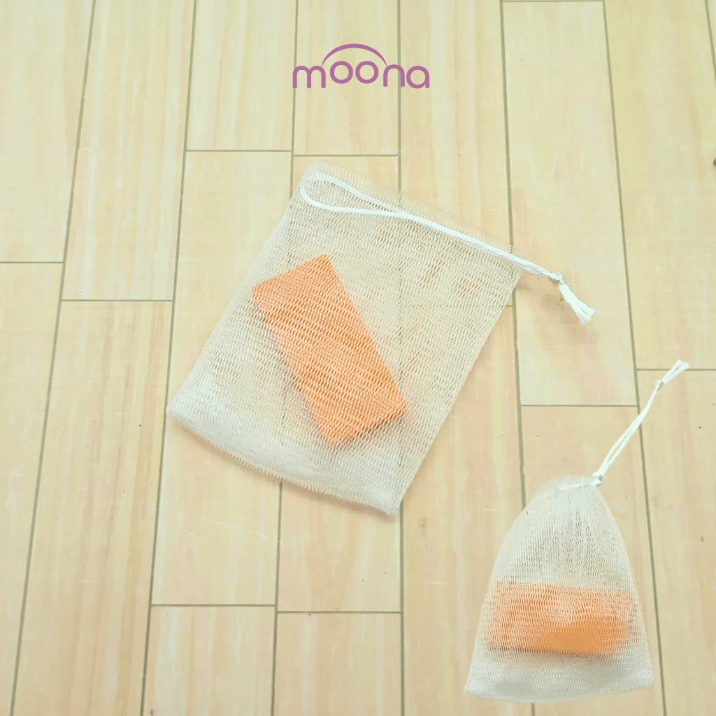 Moona Jaring Sabun Mandi Serbaguna Foaming Pouch Kantong Jaring Busa Serbaguna