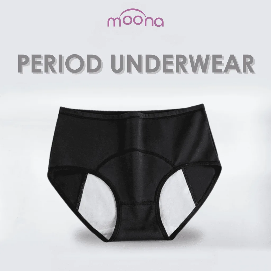 Moona Period Underware Celana Dalam Menstruasi Cuci Ulang - Hitam