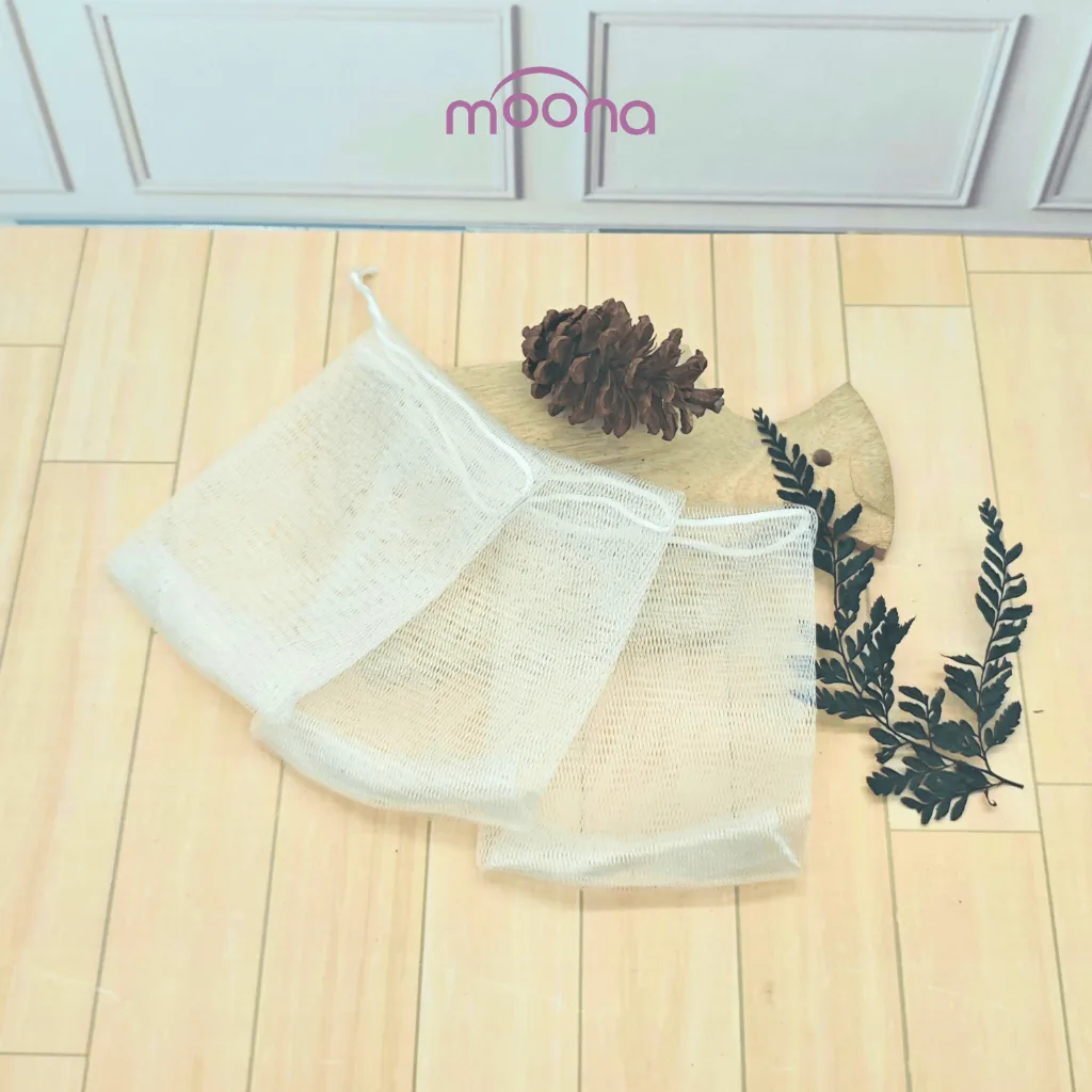 Moona Jaring Sabun Mandi Serbaguna Foaming Pouch Kantong Jaring Busa Serbaguna