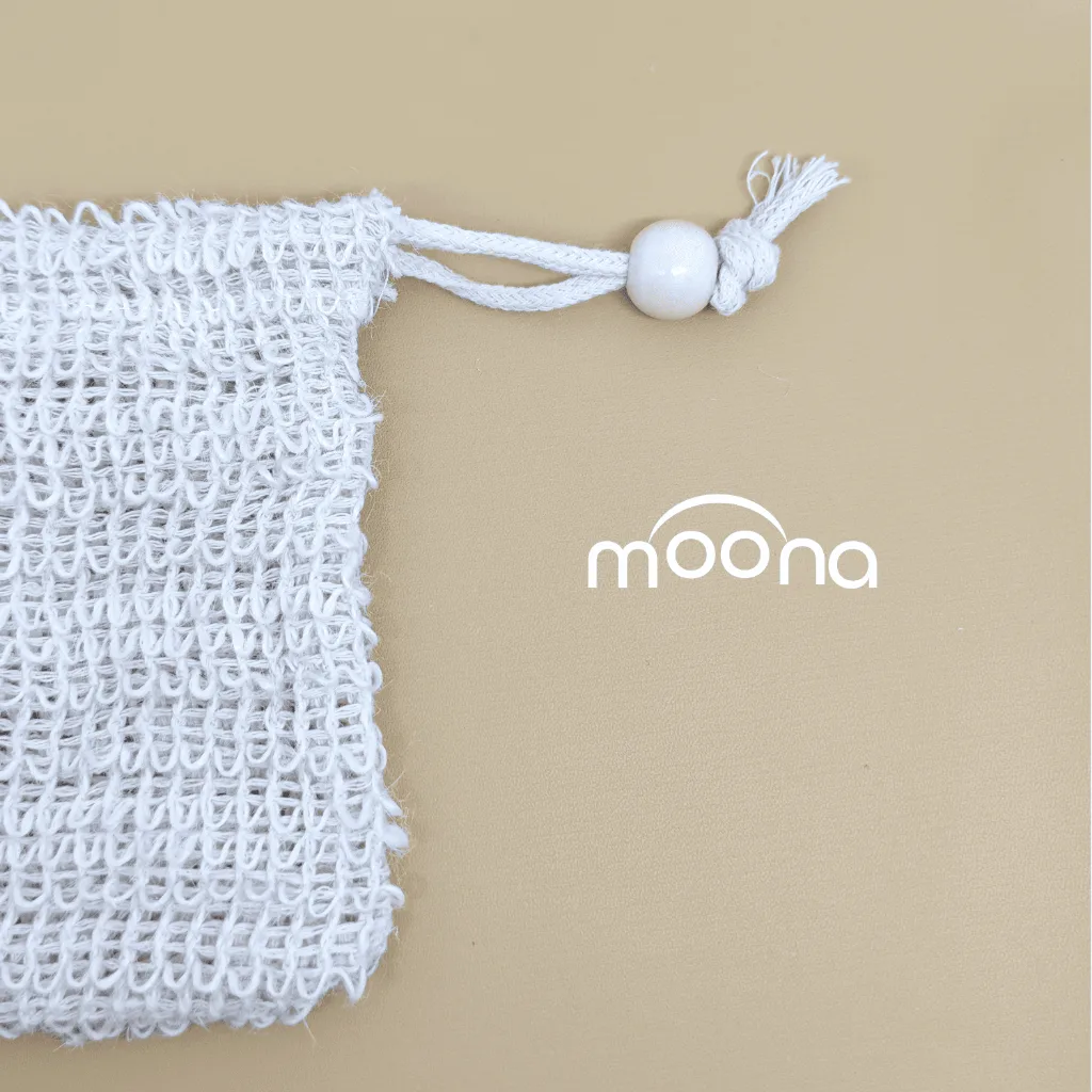 Moona Jaring Sabun Katun Ramah Lingkungan Cotton Foam Net Soap Bag