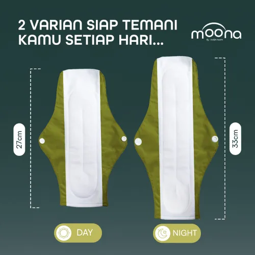 Moona Pembalut Kain Menspad Cuci Ulang Wanita Menstrual Pad - Night
