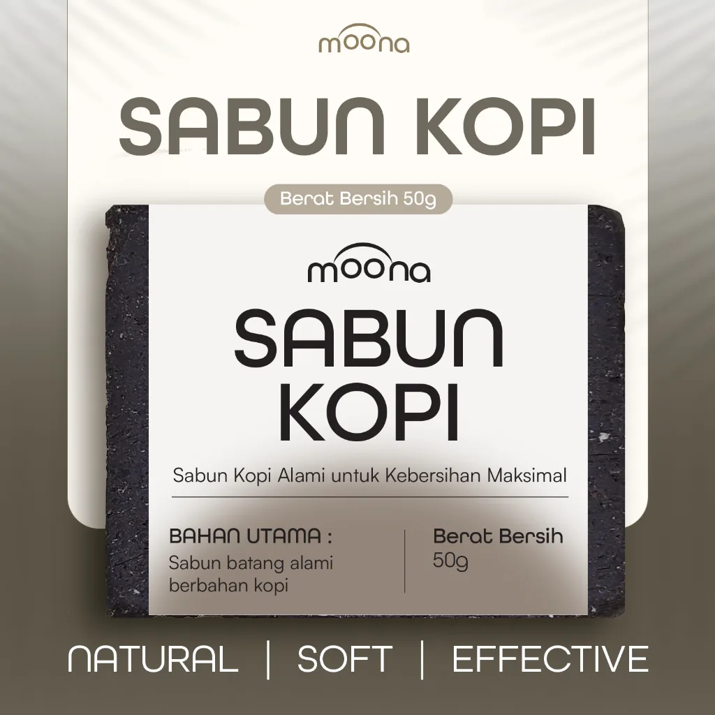 Moona Sabun Kopi Alami Sabun Cuci Mandi Pembersih Serbaguna