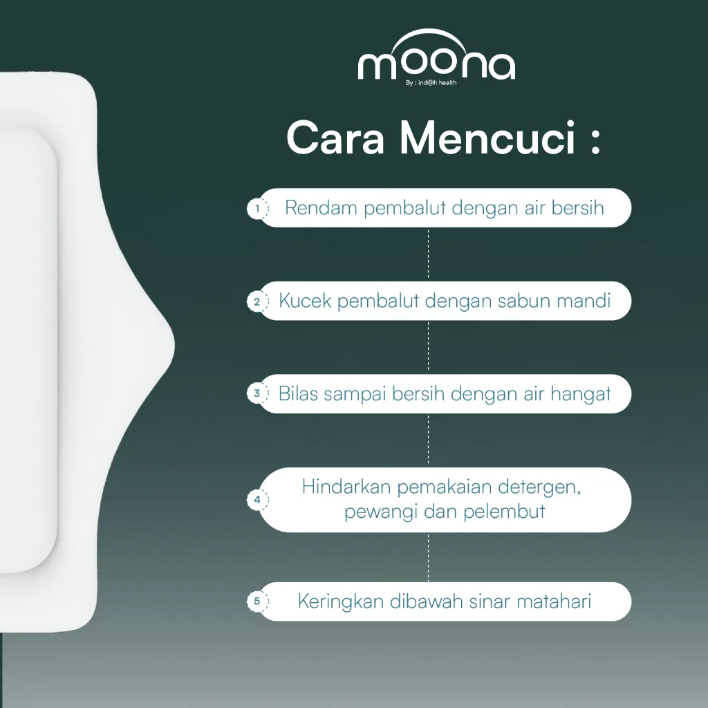 Moona Pembalut Kain Menspad Cuci Ulang Wanita Menstrual Pad - Night