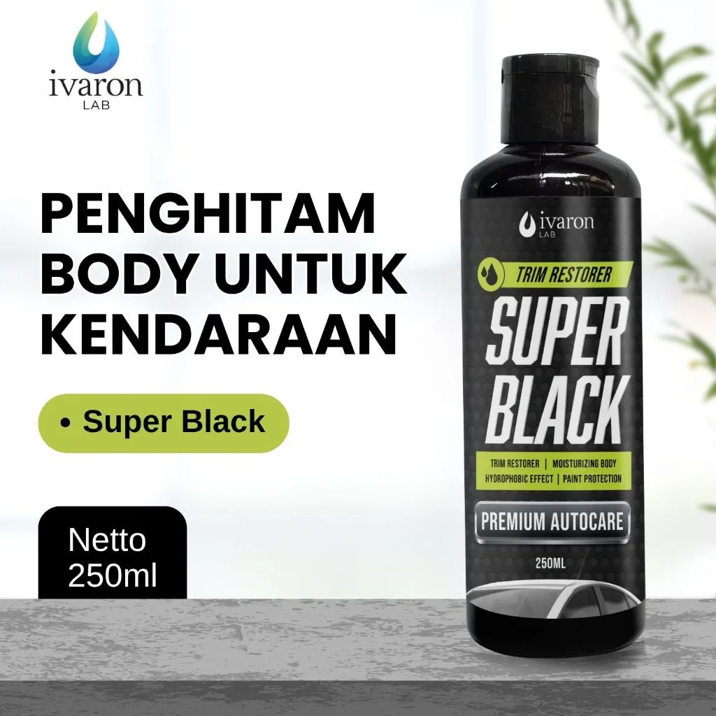 IVARON Penghitam Body Motor Dashboard  Pengkilap Restorer Kasar Permanen Kit Black Magic Pengkilat