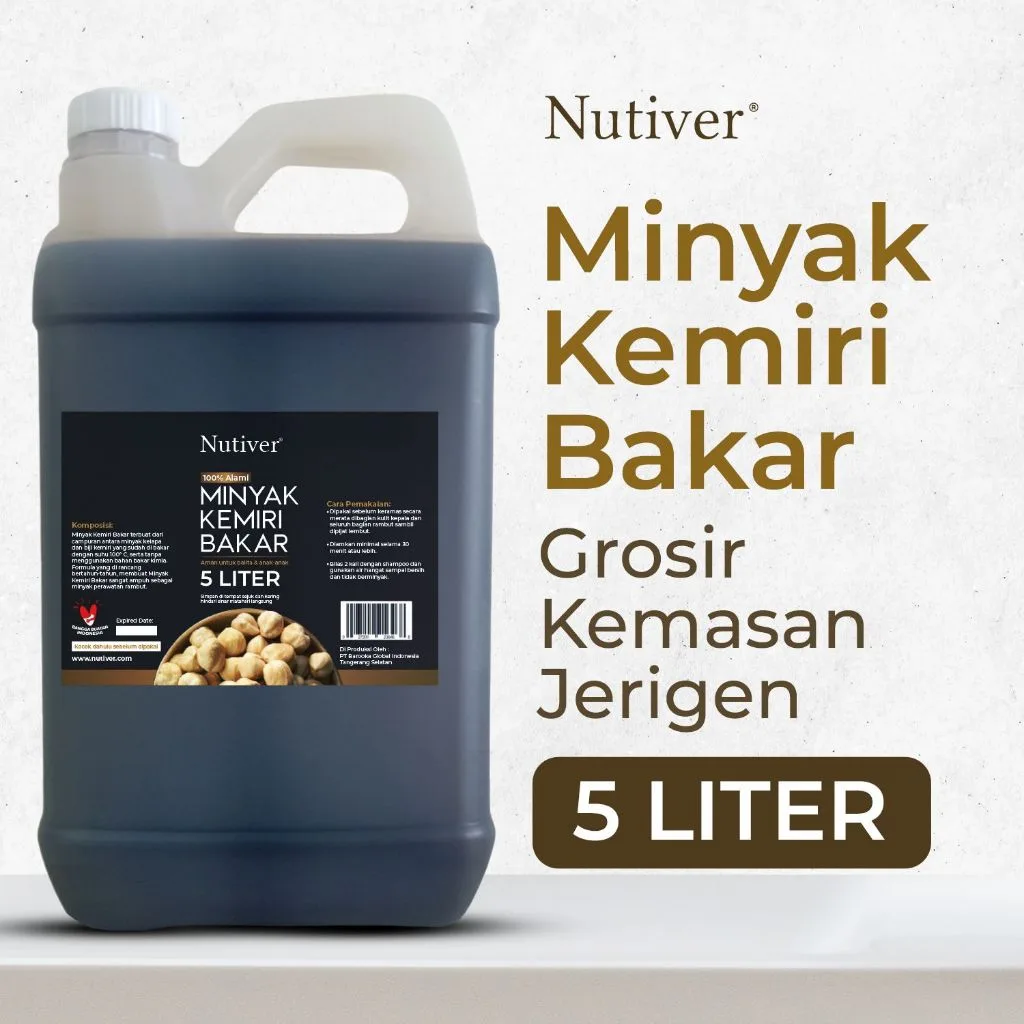 Minyak Kemiri Bakar Murni 100ml ORIGINAL 100% Penumbuh & Penghitam Rambut Alami ORGANIK