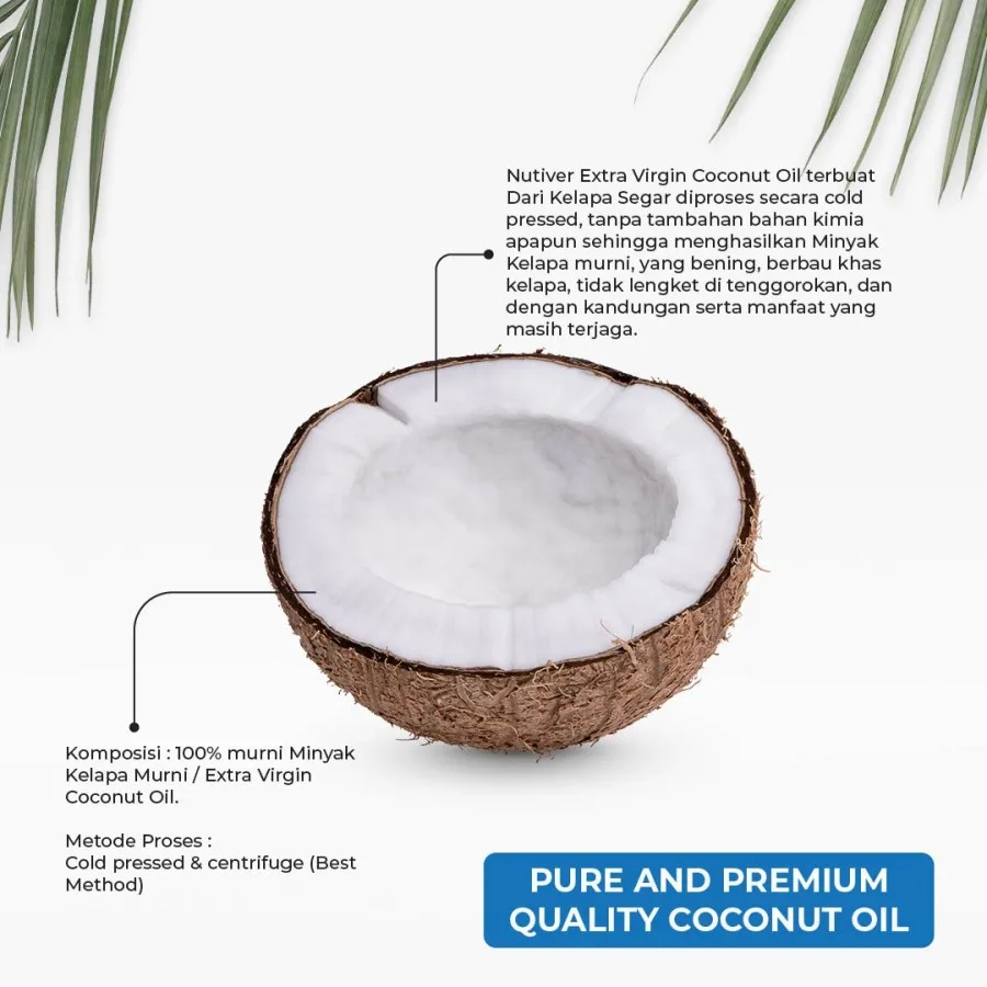 VIRGIN COCONUT OIL | EVCO EXTRA VIRGIN COCONUT OIL | MINYAK KELAPA MURNI | VCO ASLI ORIGINAL 5 LITER