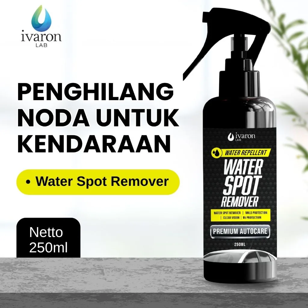 IVARON Pembersih Jamur Kaca Mobil 250ml - Water Spot Remover