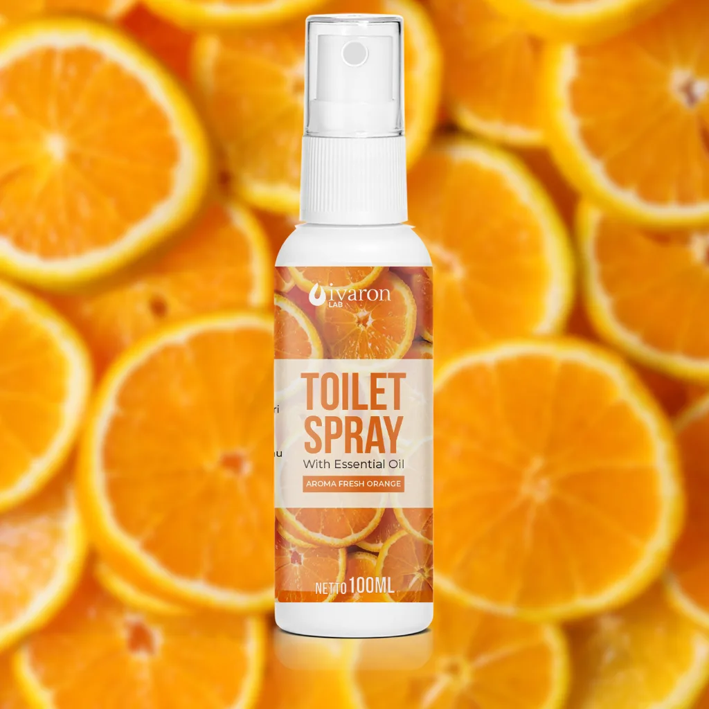 IVARON Toilet Spray Fresh Orange Penghilang Bau Toilet Kamar Mandi Anti Bakteri Wangi 100ml