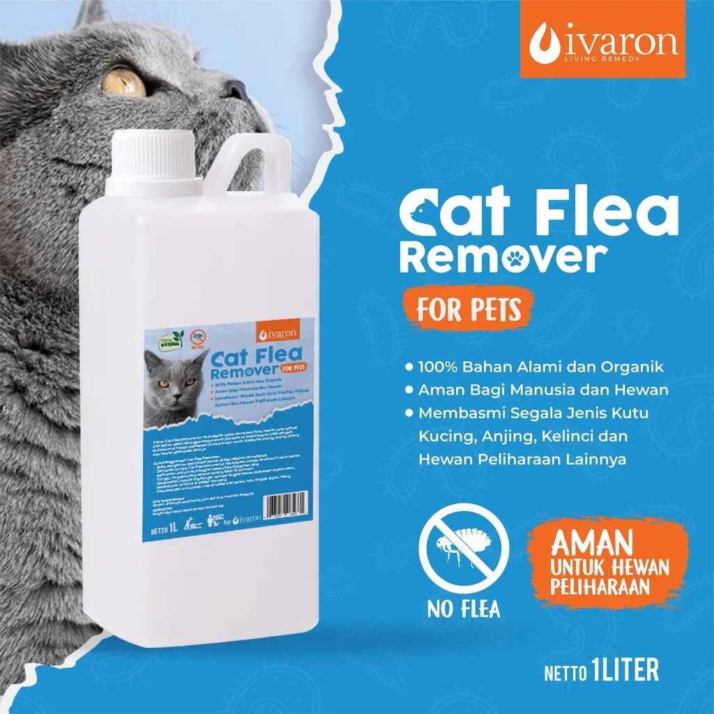 IVARON Obat Kutu Kucing Obat Jamur Cat Flea Remover Scabies Anjing Perawatan Anti Bakteri