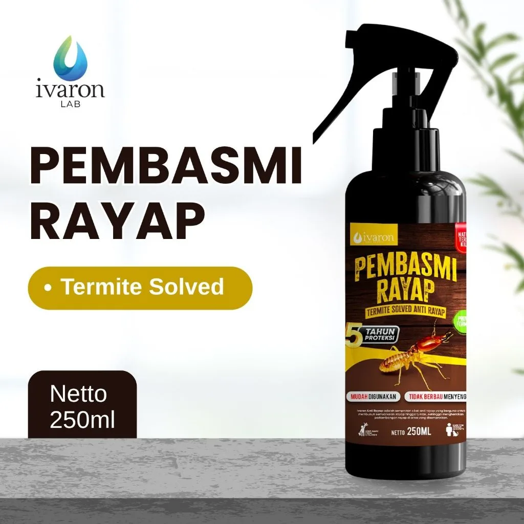 IVARON Pembasmi Rayap Kayu 250ml Cairan Anti Rayap Ampuh Semprot