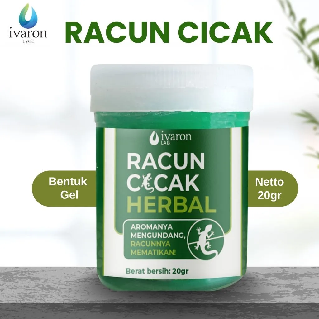 IVARON Racun Cicak Herbal Anti Cecak Tokek Pembasmi Alami Aman Langsung Mati