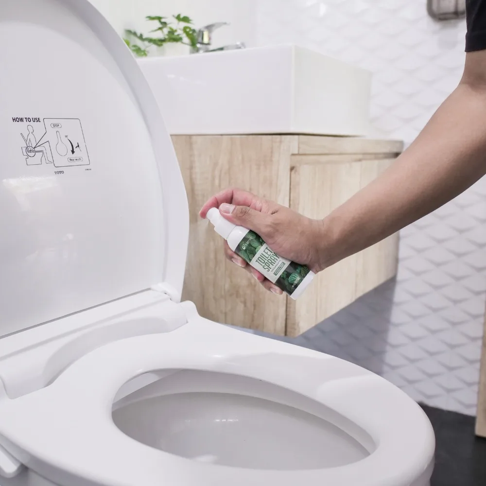 IVARON Pembersih dudukan Toilet Seat Spray Sanitizer Desinfektan Pengharum Kamar Mandi Aroma Terapi