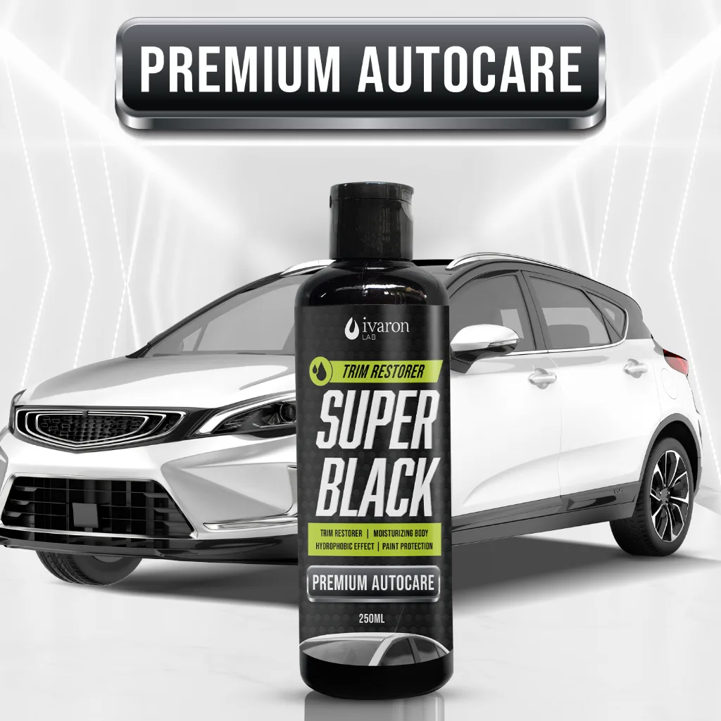 IVARON Penghitam Body Motor Dashboard  Pengkilap Restorer Kasar Permanen Kit Black Magic Pengkilat
