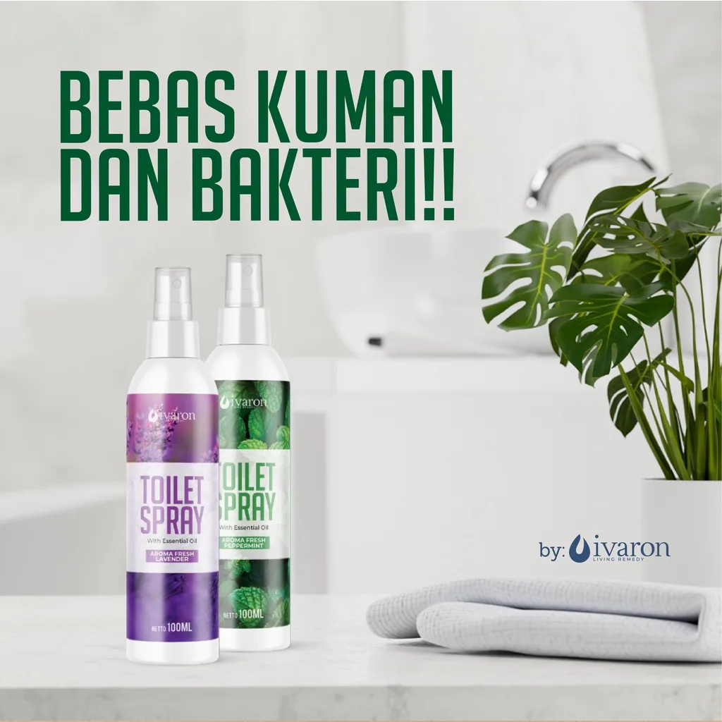IVARON Pembersih dudukan Toilet Seat Spray Sanitizer Desinfektan Pengharum Kamar Mandi Aroma Terapi
