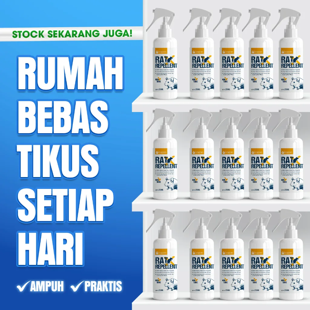 IVARON Rat Repellent Spray Cairan Pengusir Tikus 250ml Racun Tikus Pembasmi Hama