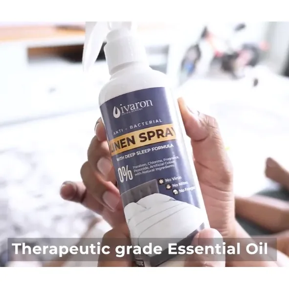 IVARON Linen Spray Kasur Disinfektan Anti Kutu dan Tungau Parfum Kasur Aromatheraphy Essential Oil