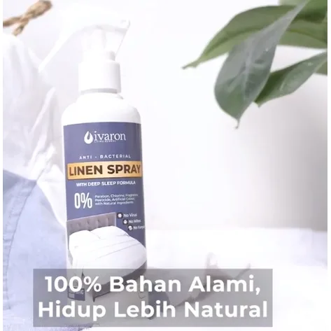 IVARON Linen Spray Kasur Disinfektan Anti Kutu dan Tungau Parfum Kasur Aromatheraphy Essential Oil