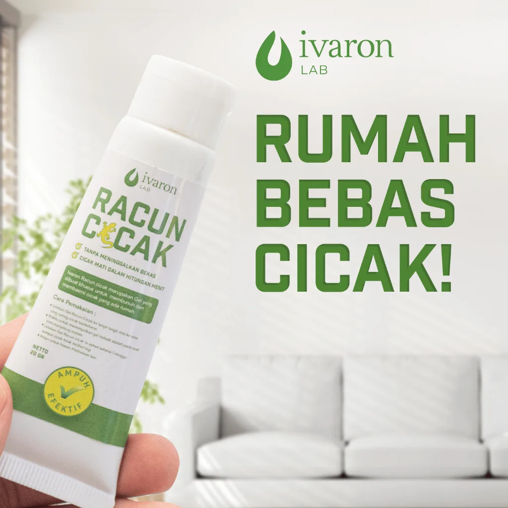 IVARON Racun Cicak Obat Racak Alat Pembasmi Pengusir Herbal Original Obt anti Lizago