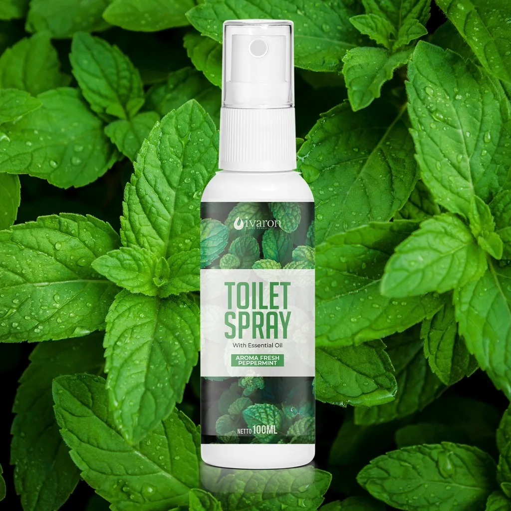 IVARON Toilet Spray Peppermint Penghilang Bau Toilet Kamar Mandi Anti Bakteri Wangi Segar 100ml