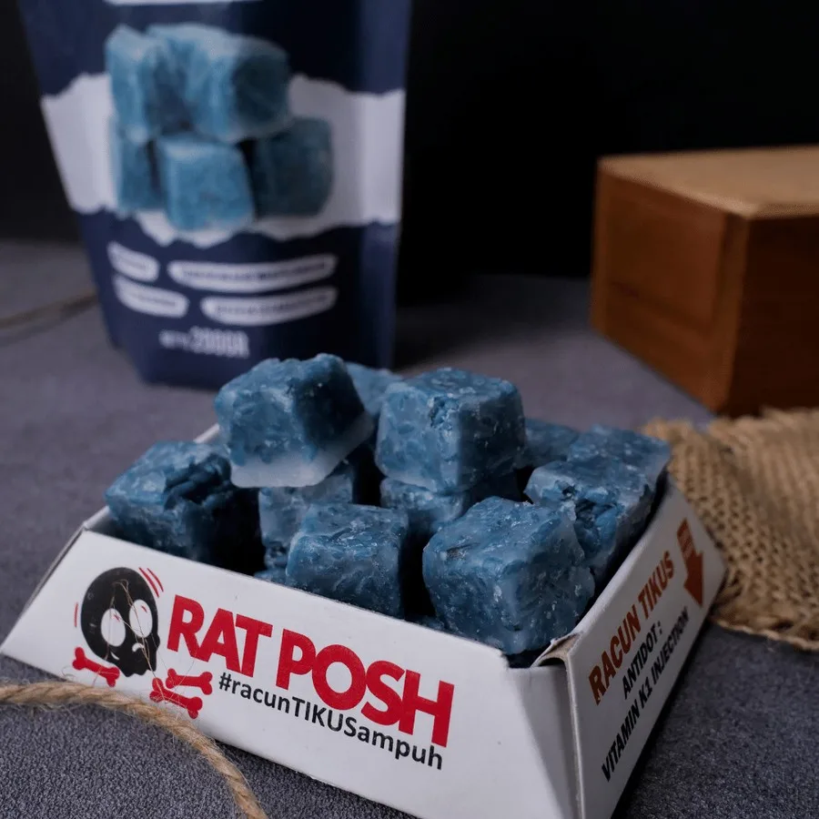 IVARON Racun Tikus Obat Pembasmi Rat Killer Mati Ditempat Umpan Kering Anti Hama Kebun & Rumah