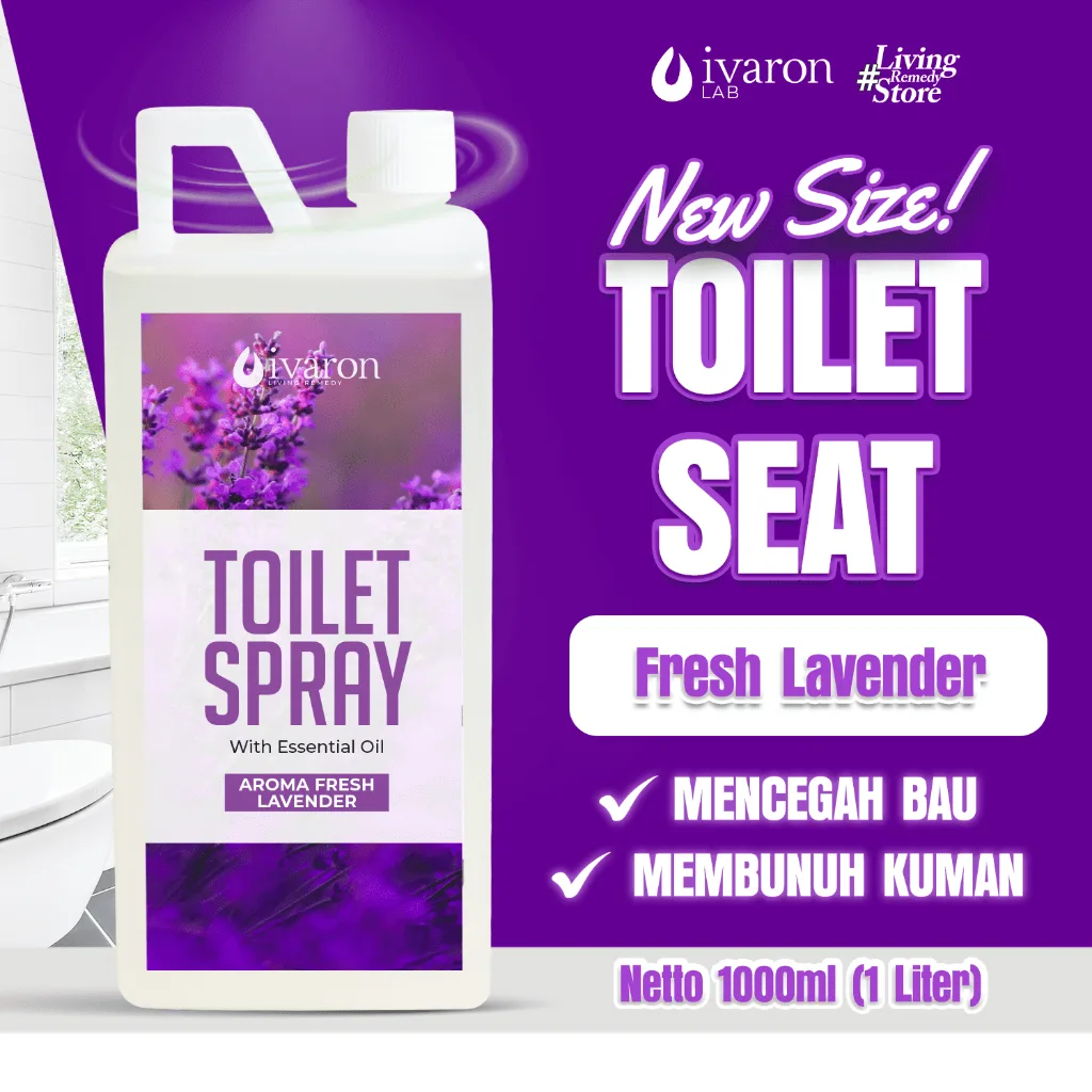 IVARON Toilet Seat Sanitizer 1L Desinfektan & Pengharum Kamar Mandi Aromatheraphy Penghilang Bau