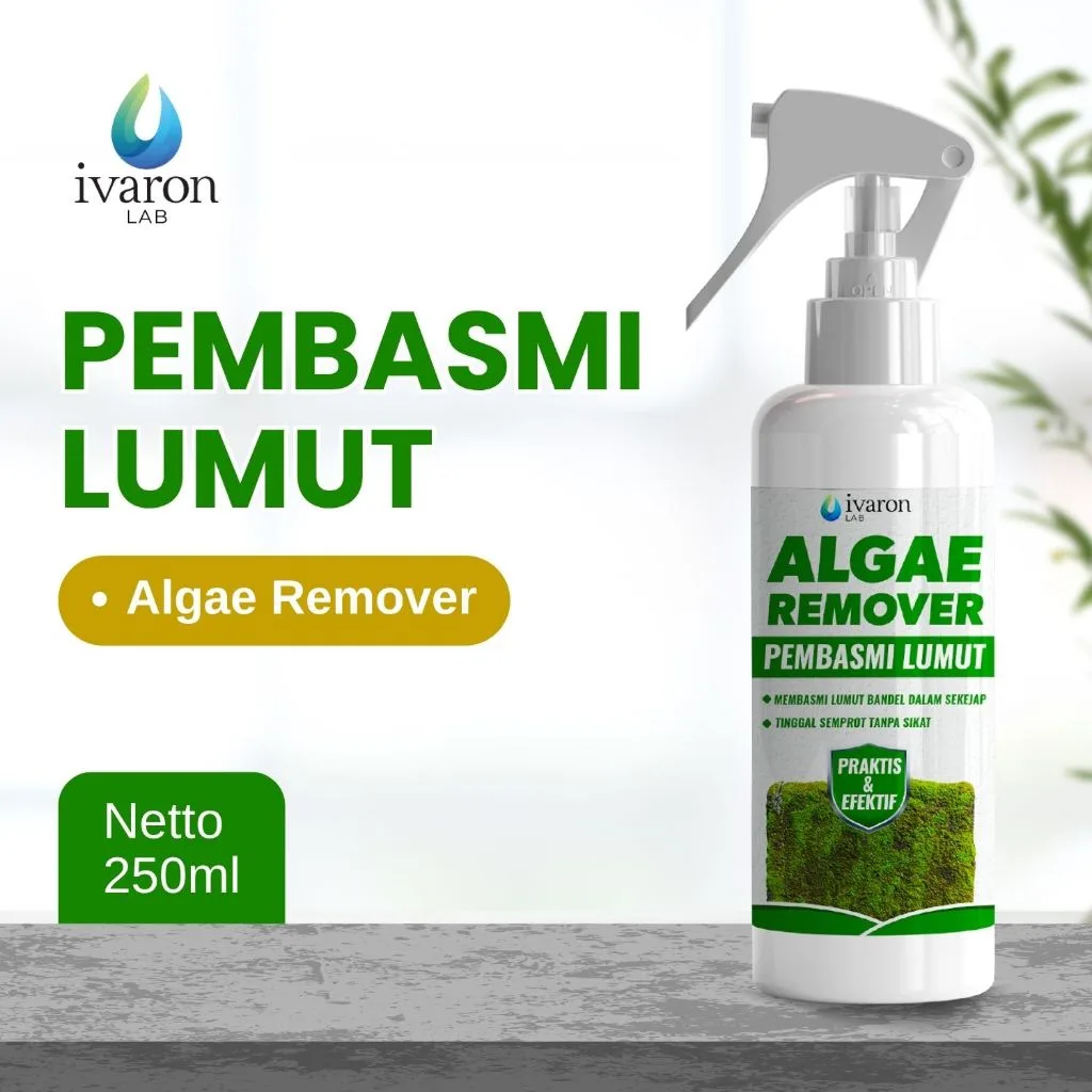 IVARON Pembersih Lumut Semen Obat Penghilang Paving Anti Mold Algae Pembasmi Kamar Mandi
