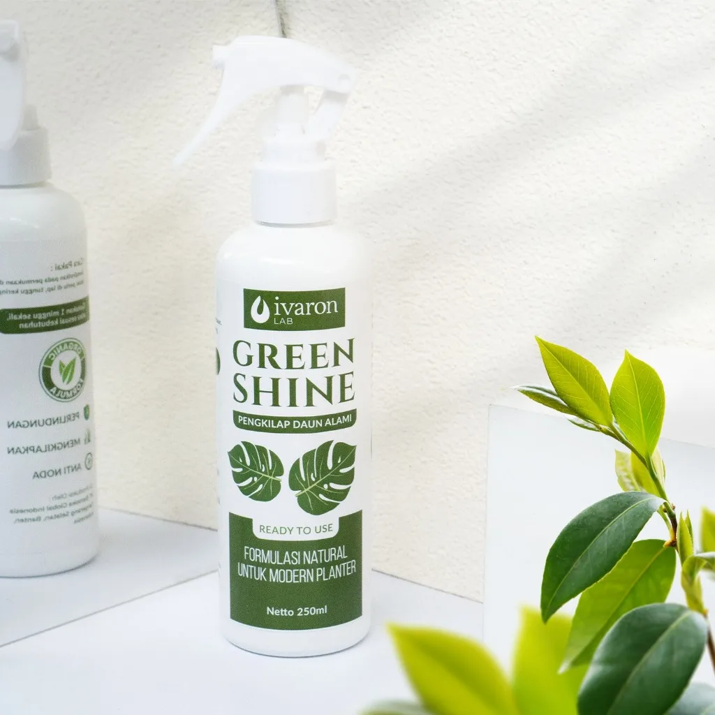 Ivaron Green Shine 250ml - Pengkilap Daun Tanaman Hias, Siap Pakai & Melindungi Daun