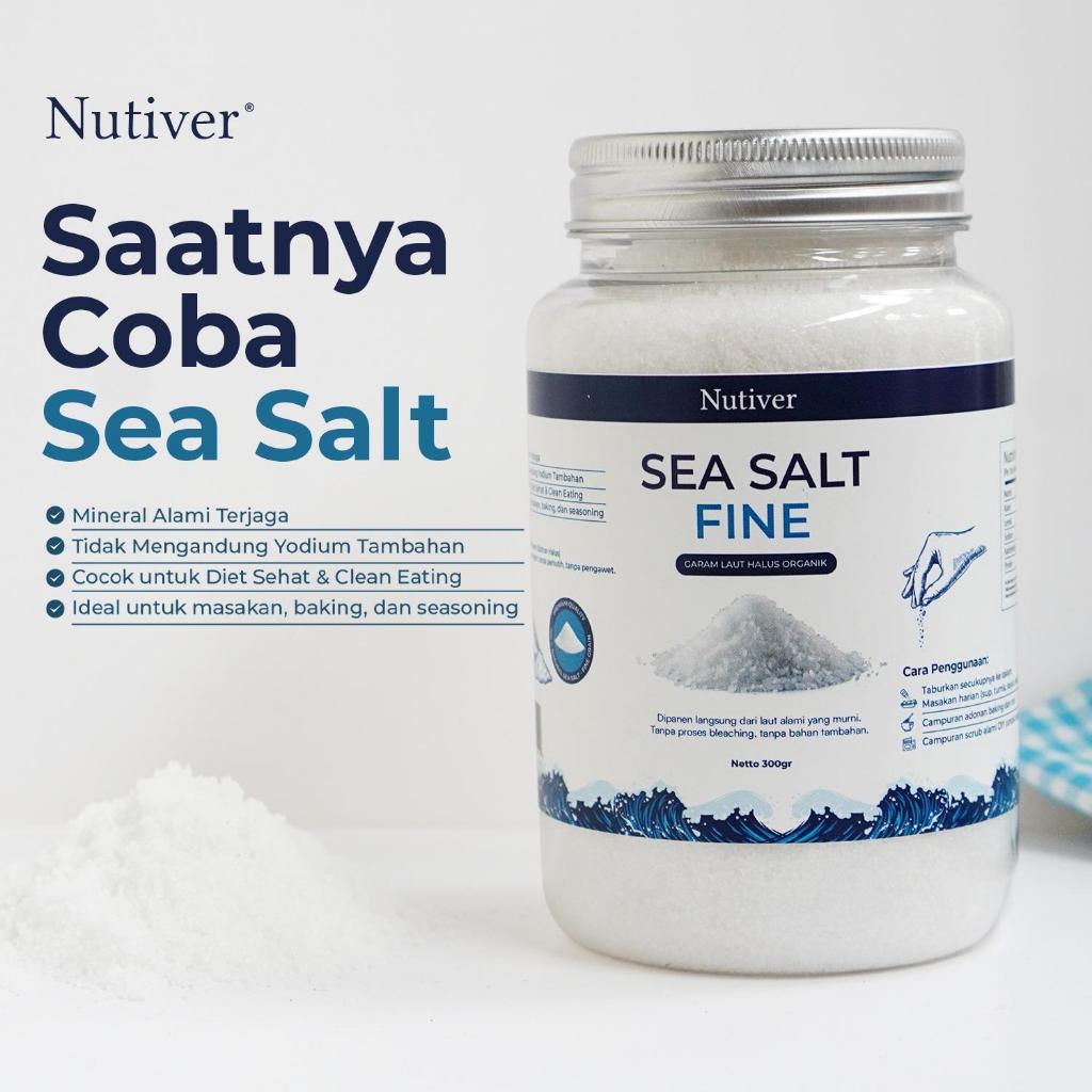 NUTIVER Paket Hemat Masak Sehat Beras Porang Shirataki 1Kg Minyak Kelapa 1L Sea Salt Bundling Hemat