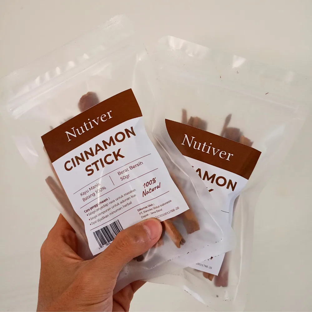 NUTIVER Kayu Manis Batang 50gr Cinnamon Stick Rempah Kayu Manis Batang Original Aromatik Masakan