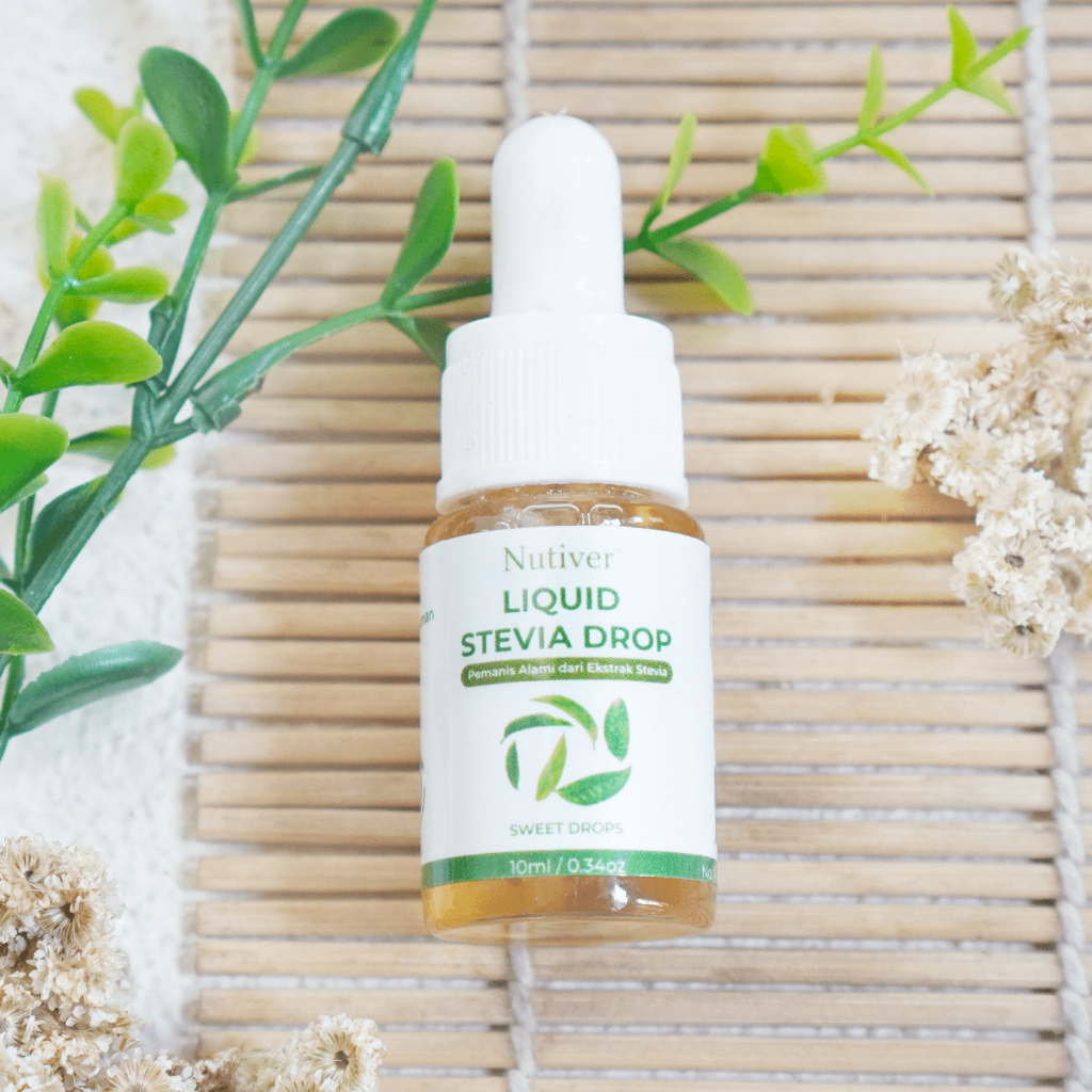 NUTIVER Stevia Tetes 10ml / Liquid Stevia Cair Pemanis / Gula Stevia Natural Sweetener