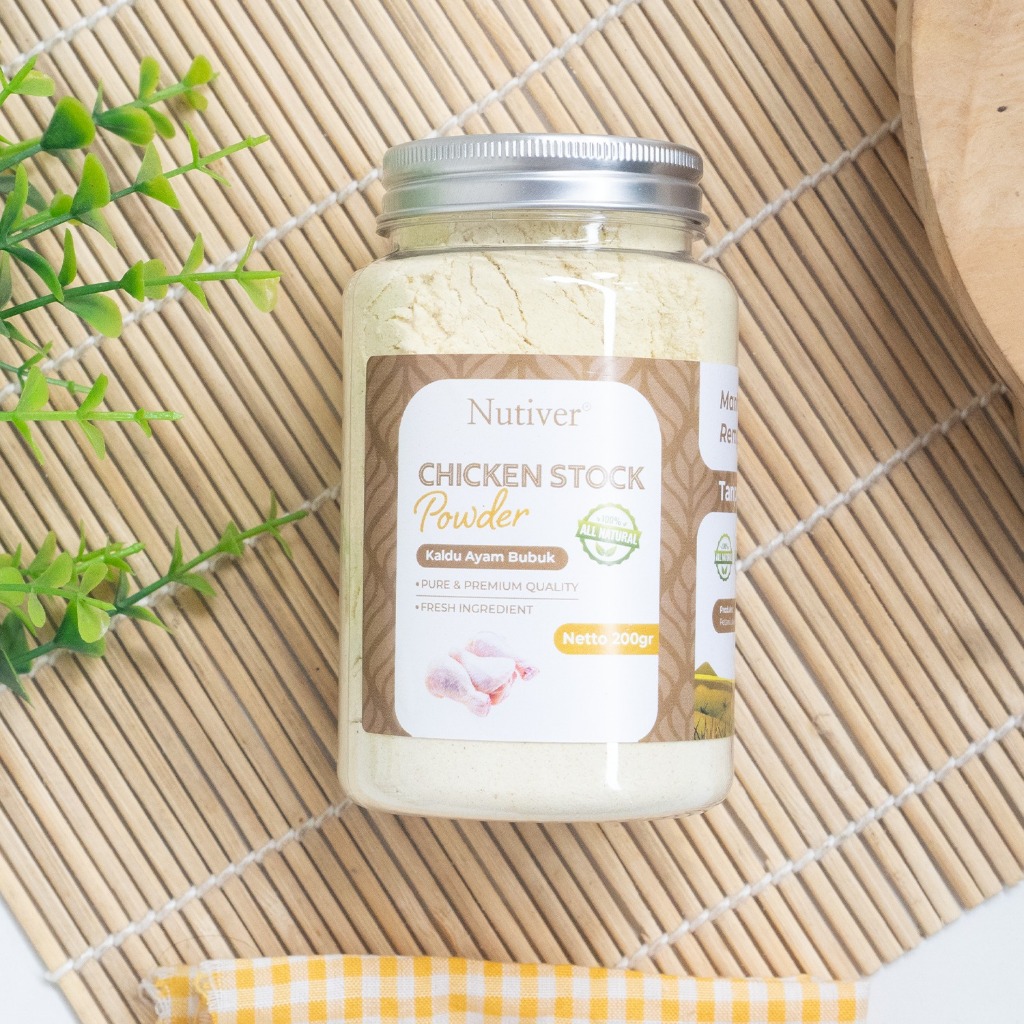 NUTIVER Kaldu Ayam Bubuk Non-MSG - Bumbu Dapur Sehat dan Praktis