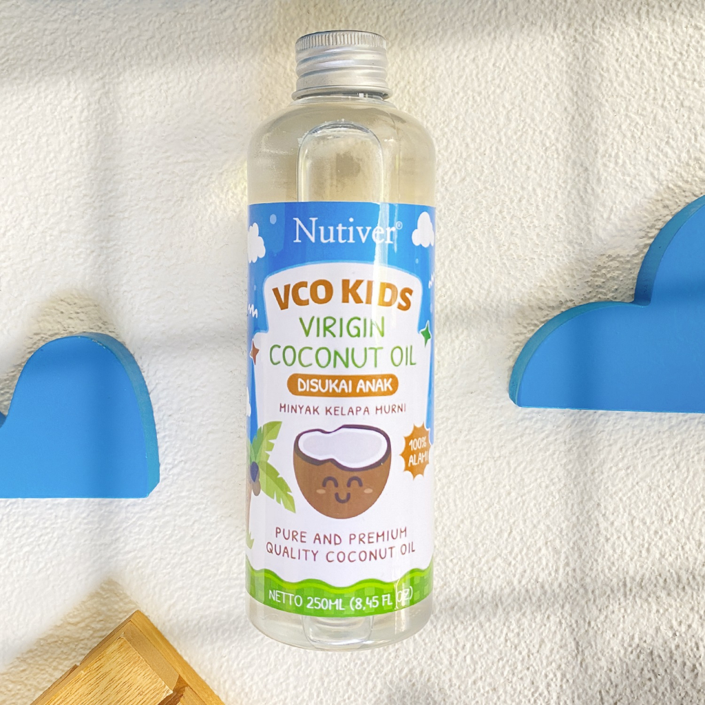 Nutiver VCO MPASI Anak 250ml - Extra Virgin Coconut Oil Cold Pressed untuk Pertumbuhan dan Kekebalan Tubuh