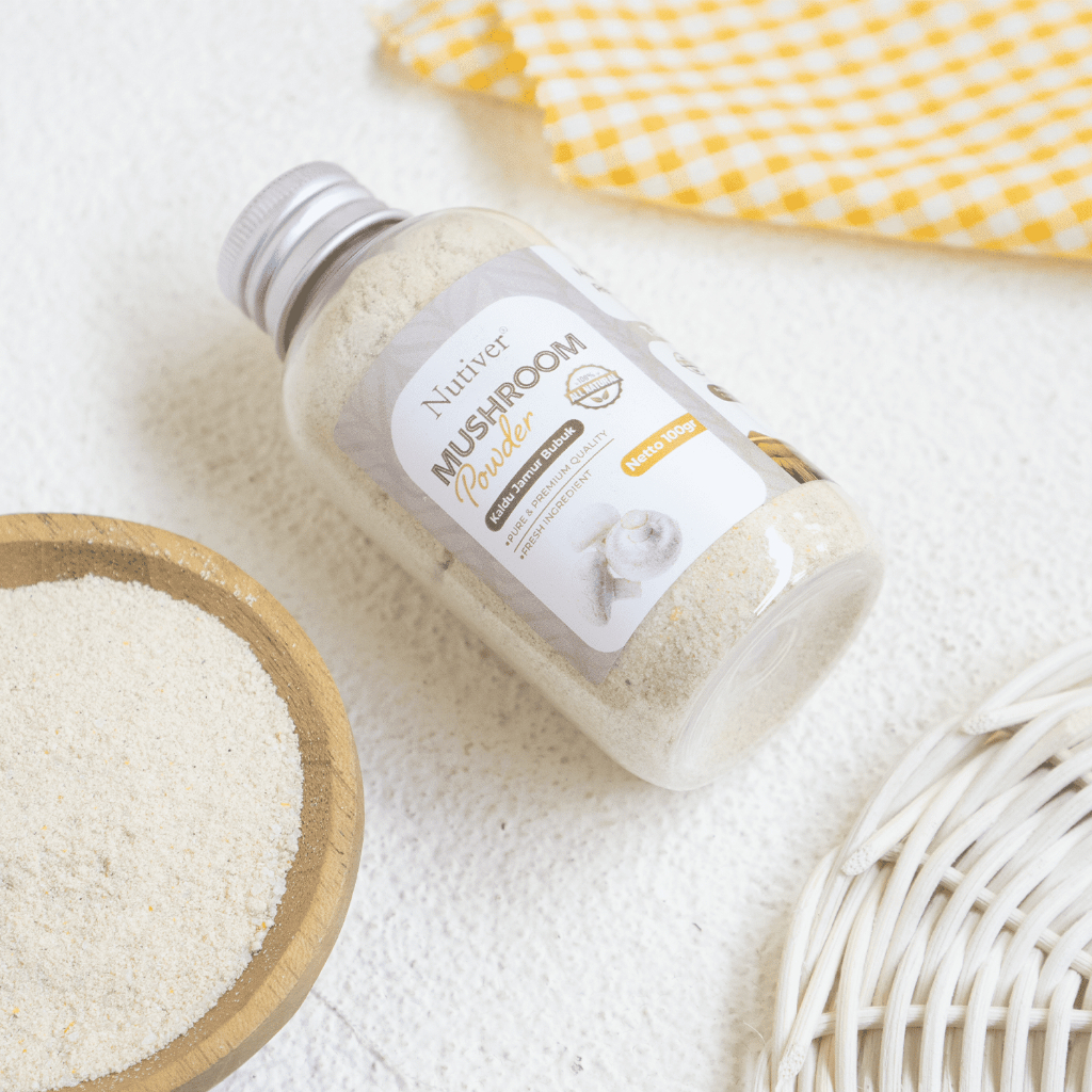 Nutiver Kaldu Jamur Bubuk Non-MSG - Bumbu Dapur Sehat Alami Gurih Praktis