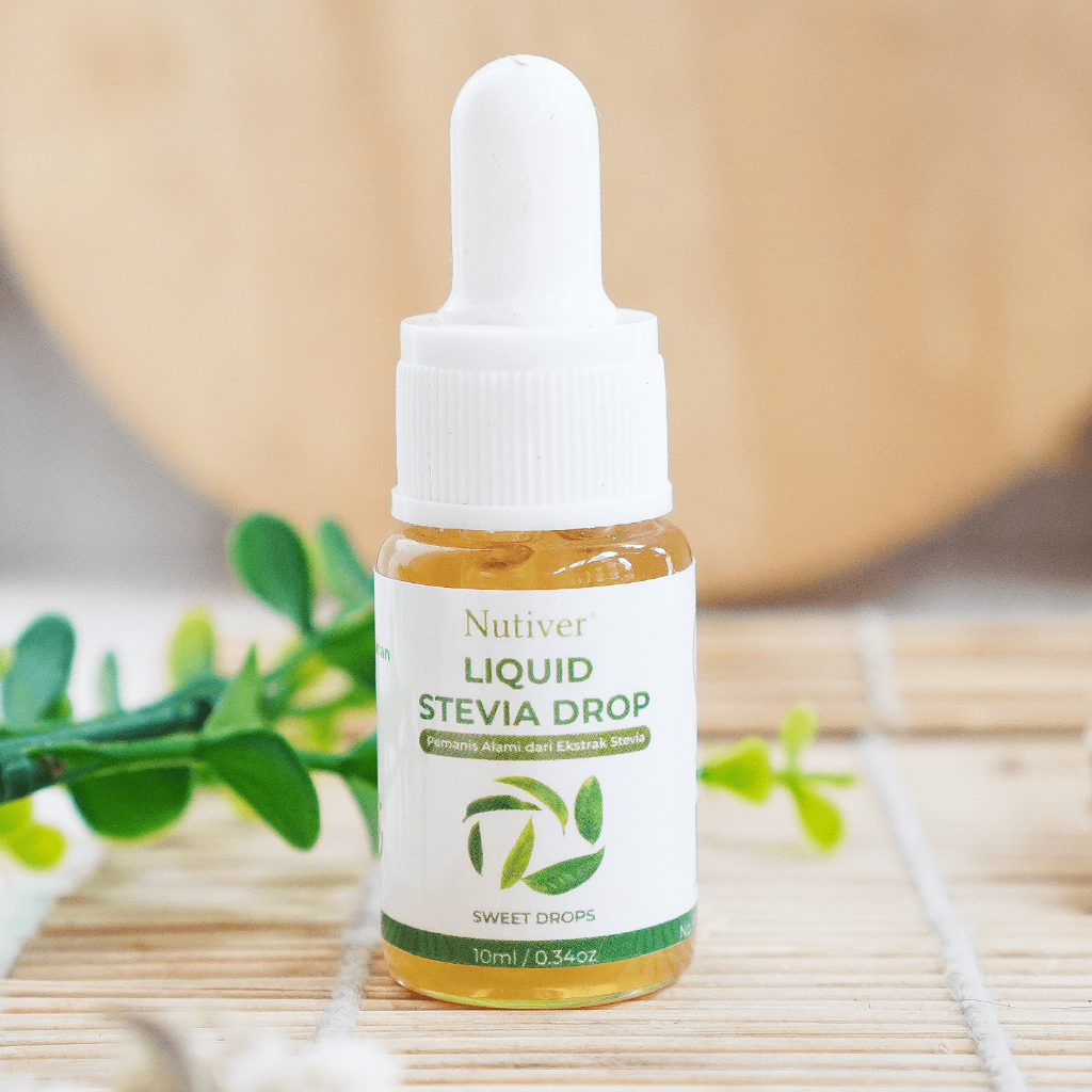 NUTIVER Stevia Tetes 10ml / Liquid Stevia Cair Pemanis / Gula Stevia Natural Sweetener