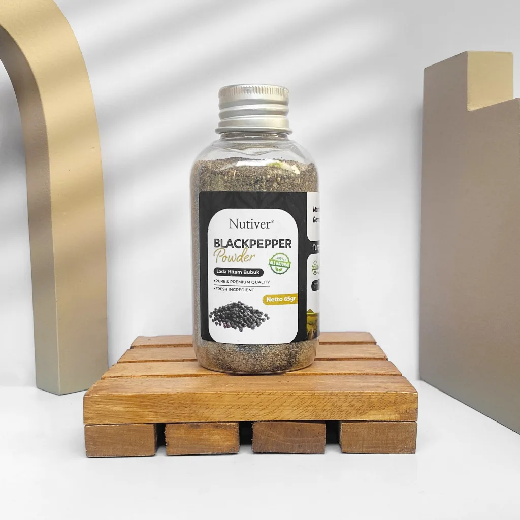 NUTIVER Lada Hitam Bubuk Bumbu Masak BlackPepper Powder Bumbu Dapur Original 150gr