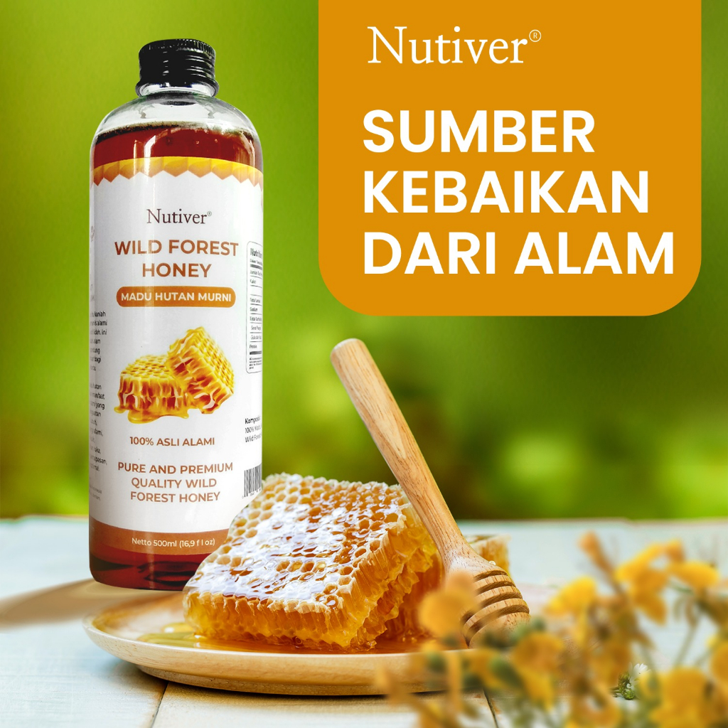 Nutiver Madu Hutan Murni 500ml Madu Murni Alami Tanpa Campuran Asli Kalimantan Kaya Manfaat