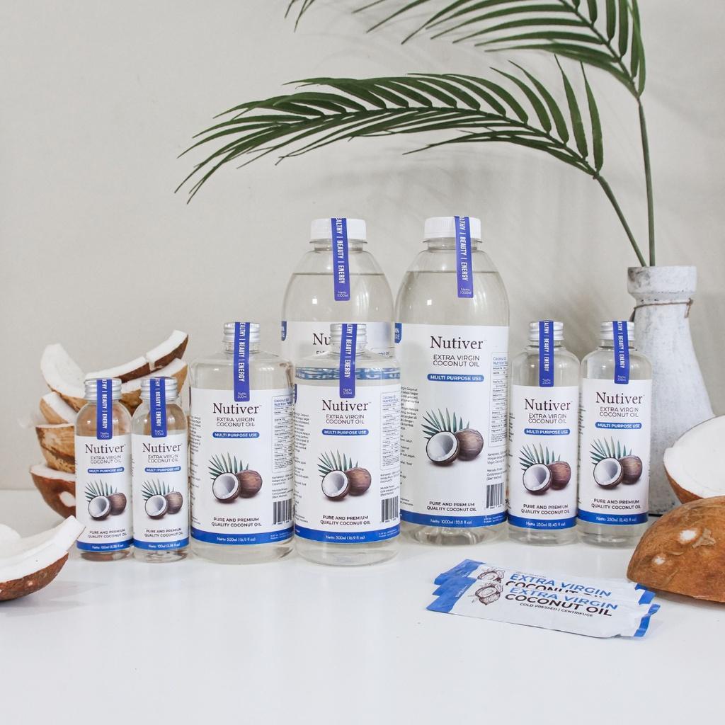 NUTIVER Paket Minyak Kelapa VCO Virgin Coconut Oil 2 liter Minyak Kelapa Murni Cold Pressed