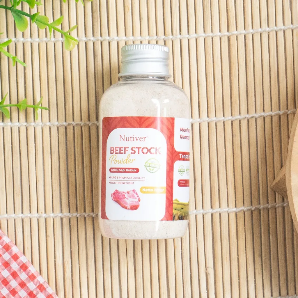 NUTIVER Kaldu Sapi Bubuk Non MSG Bumbu Dapur Sehat Powdered Beef Stock Non-Msg