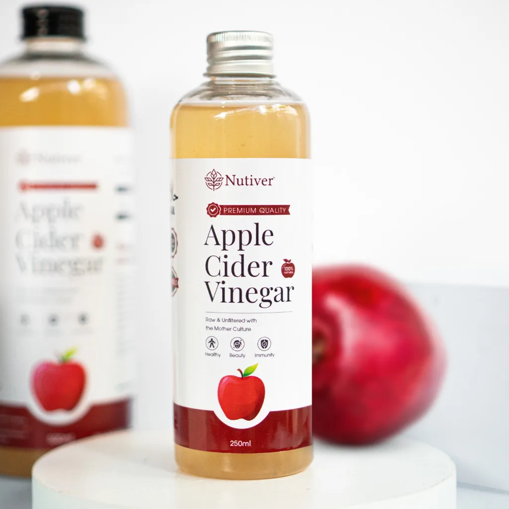 NUTIVER Cuka Apel With The Mother / Apple Cider Vinegar