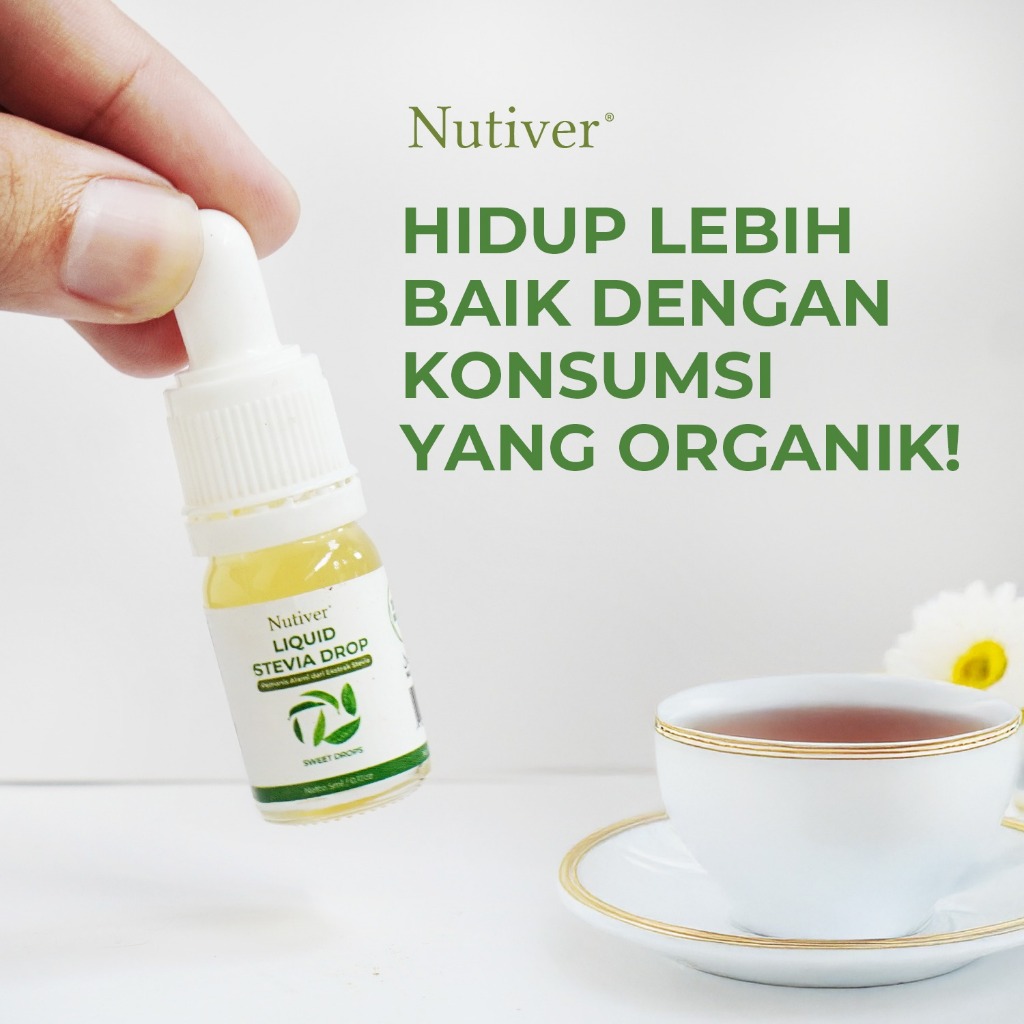 NUTIVER Stevia Tetes Liquid Stevia Cair Pemanis Gula Stevia Natural Sweetener Nol Kalori