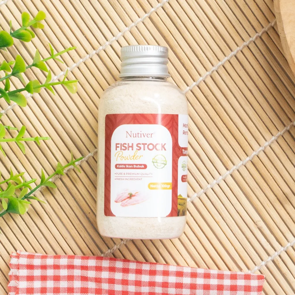 NUTIVER Kaldu Ikan Bubuk Non MSG Bumbu Dapur Sehat Powdered Fish Stock Non-Msg