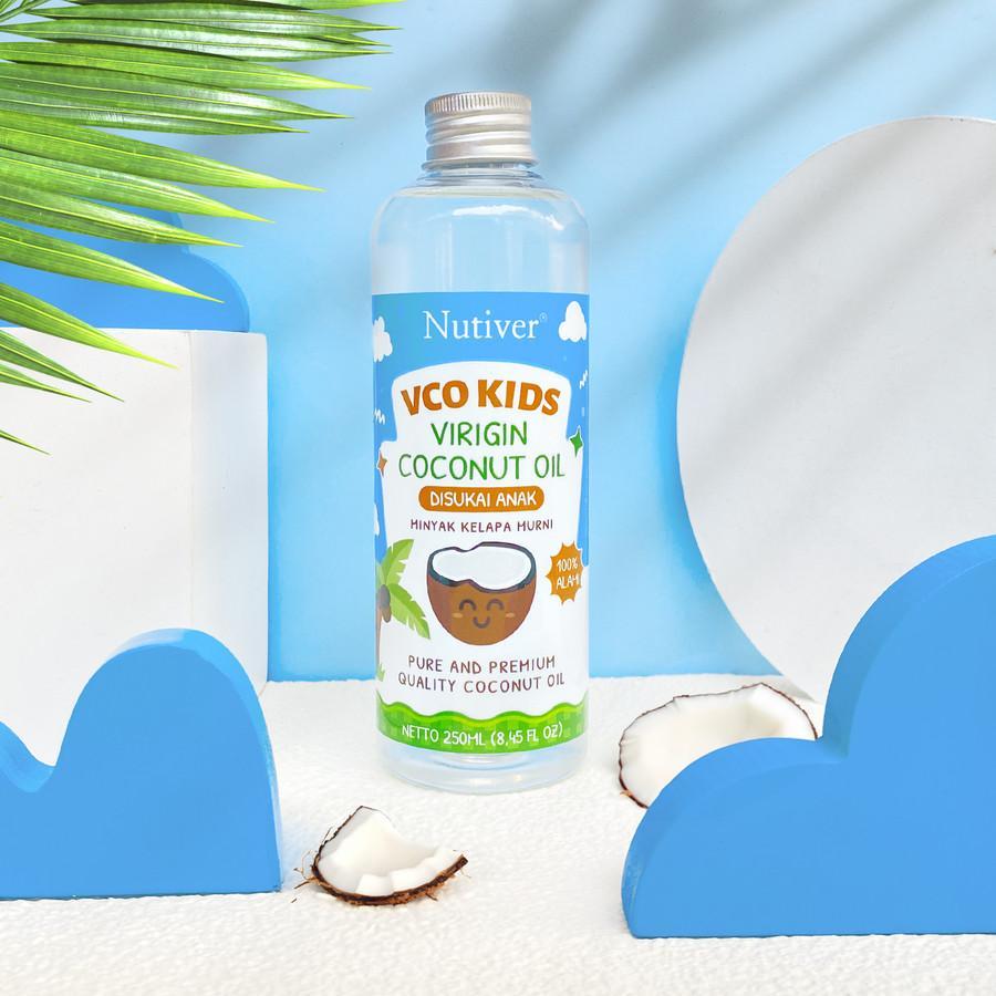 NUTIVER Paket Minyak MPASI Bayi 250ml 2 Pcs Minyak Kelapa Murni Extra Virgin Coconut Oil Cool Press