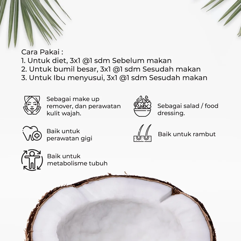 NUTIVER Minyak Kelapa VCO 5 Liter Virgin Coconut Oil EVCO Cold Pressed Murni