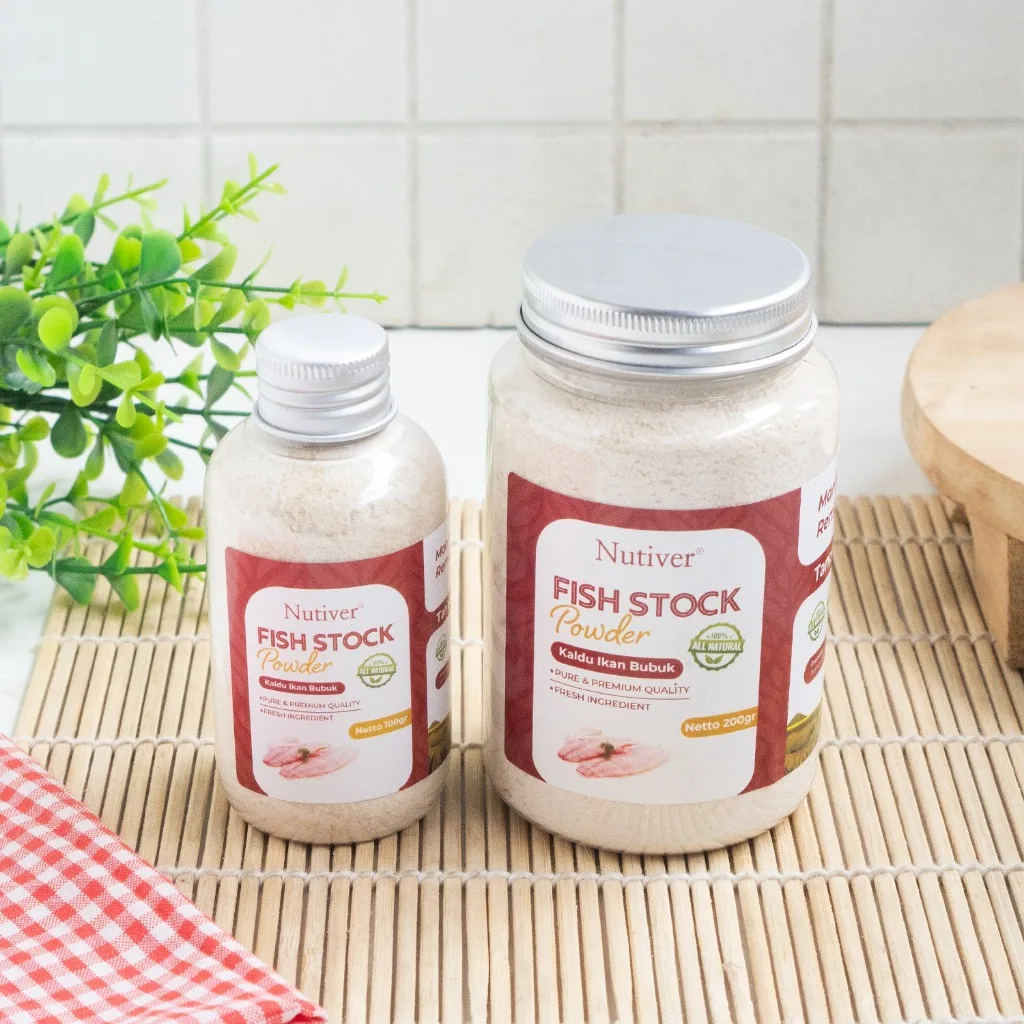 NUTIVER Kaldu Ikan Bubuk Non MSG Bumbu Dapur Sehat Powdered Fish Stock Non-Msg