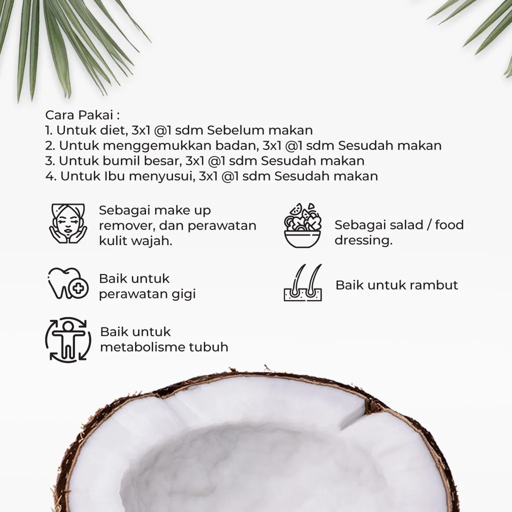 NUTIVER VCO Minyak Kelapa Murni Virgin Coconut Oil Cold Pressed 250ml