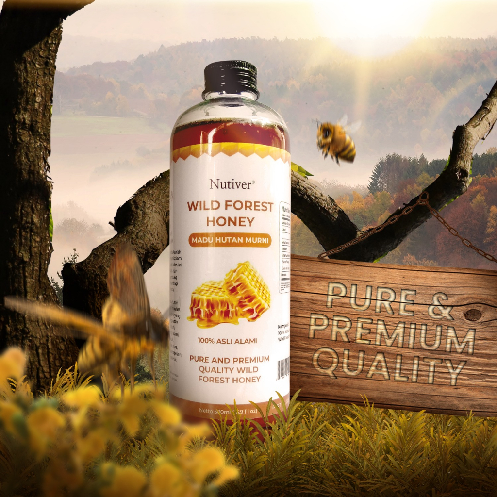Nutiver Madu Hutan Murni 500ml Madu Murni Alami Tanpa Campuran Asli Kalimantan Kaya Manfaat