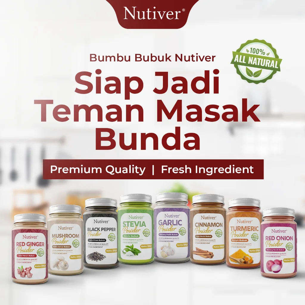 NUTIVER Lada Hitam Bubuk Bumbu Masak BlackPepper Powder Bumbu Dapur Original 150gr