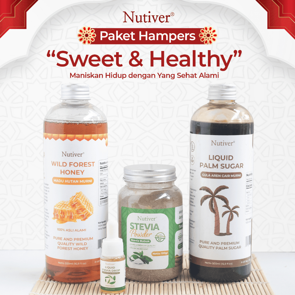 NUTIVER | PAKET HAMPERS | HAMPERS LEBARAN | PAKET LEBARAN | GIFT IDUL FITRI | HAMPERS SWEET & HEALTHY